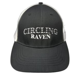 Circling Raven Golf Club Fitted Baseball Cap Black One Size Prodigy Headwear